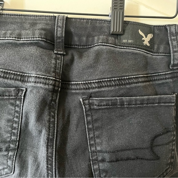 American Eagle Black Stretch Jeggings Women’s Size 0 Long - Picture 4 of 15